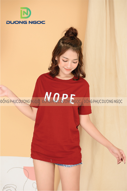  ÁO THUN COTTON MÀU ĐỎ ĐÔ 