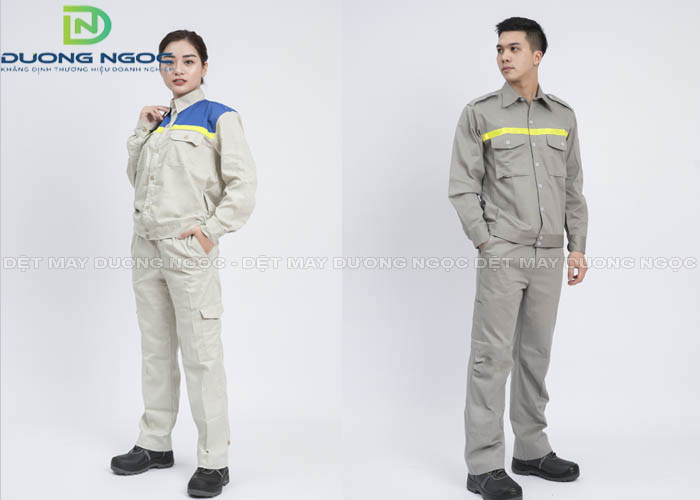 Kiểu quần áo công nhân có màu phản quang